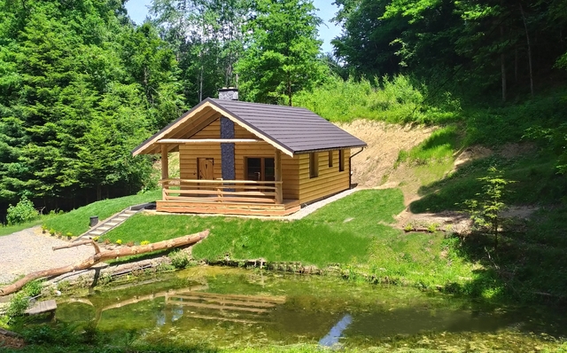 Widok domku od strony południowej.